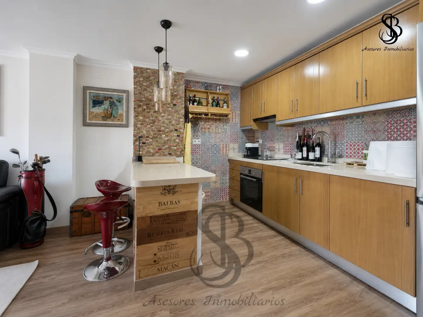 Cocina de Ático en venta en San Vicente del Raspeig / Sant Vicent del Raspeig con Aire acondicionado, Calefacción y Parquet