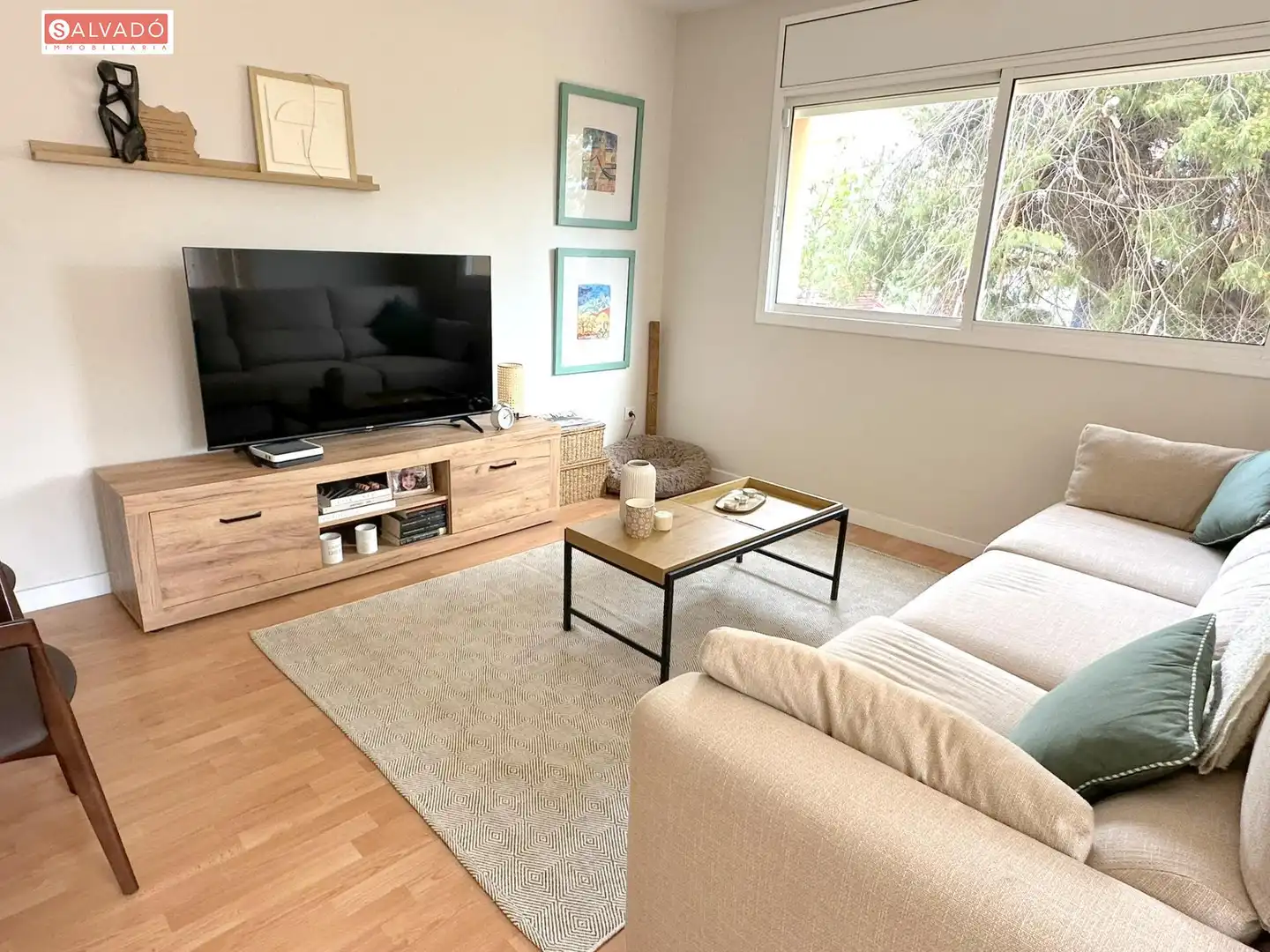 Sala de estar de Piso en venta en Calafell con Aire acondicionado, Calefacción y Jardín privado