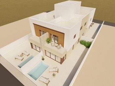 Adosado con piscina en venta en Santiago de la Ribera