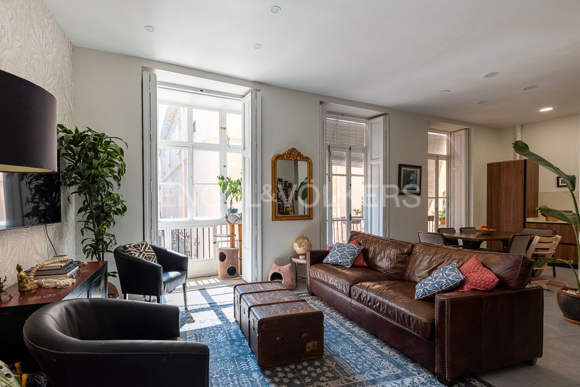Sala d'estar de Apartament en venda en  Valencia Capital amb Aire condicionat, Calefacció i Balcó