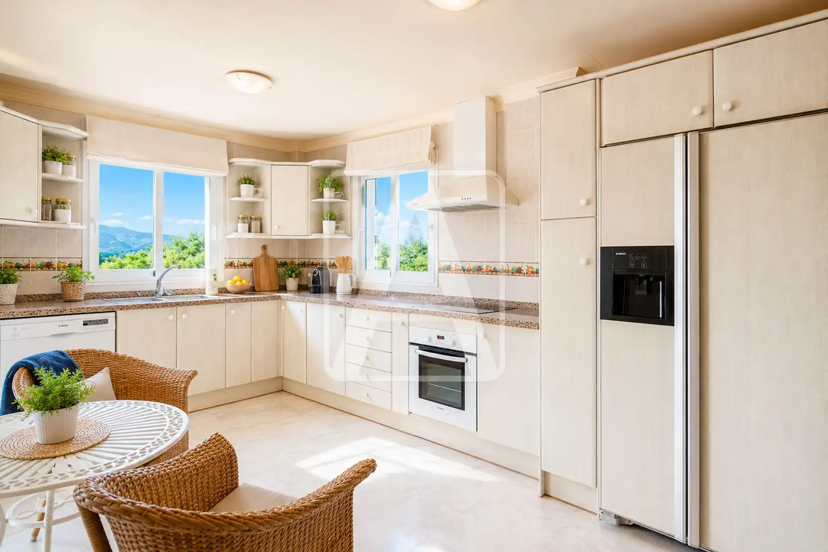 Kitchen of Houses for sale in Calpe / Calp  with Air Conditioner, Heating and Private garden