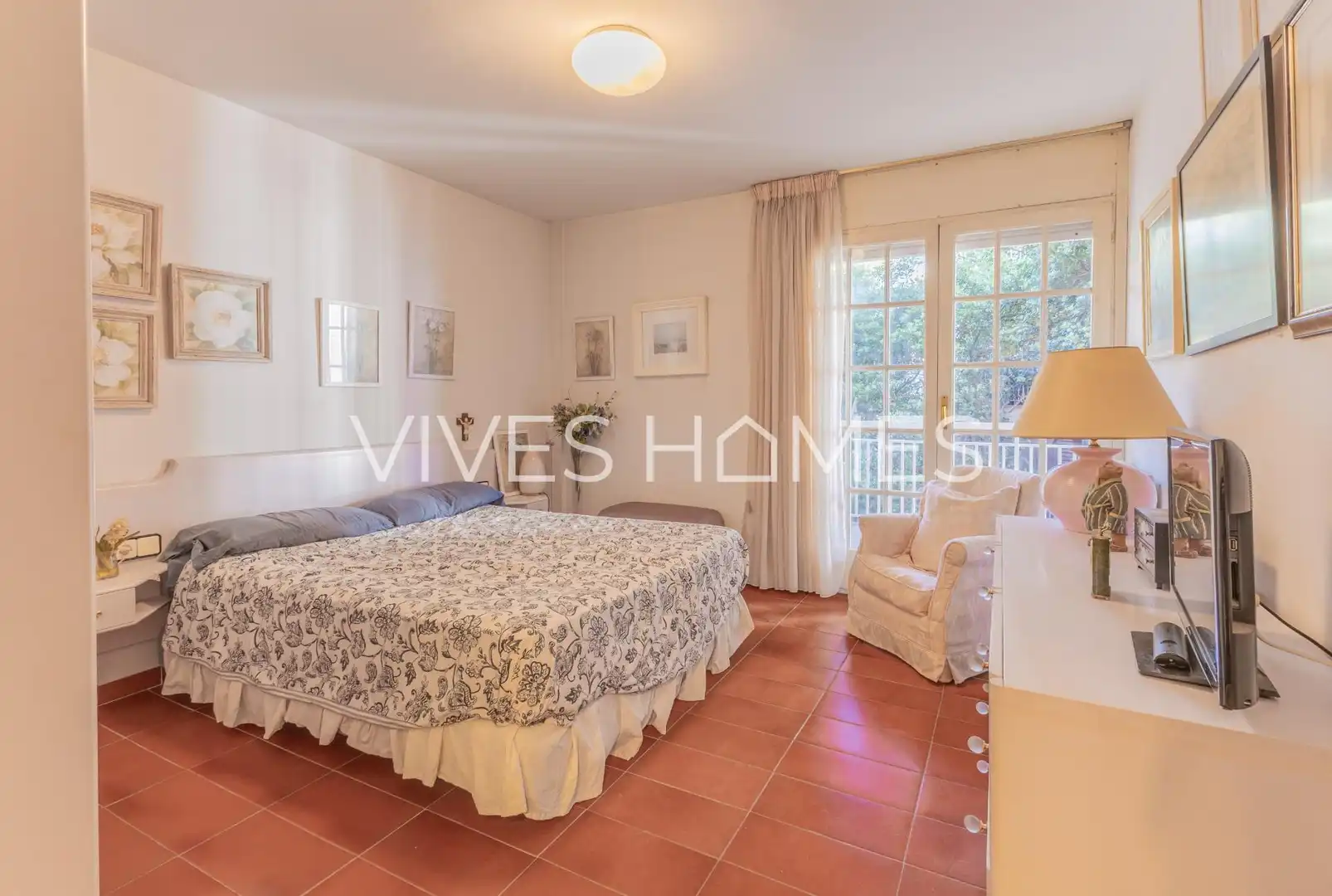 Bedroom of Flat for sale in Sant Andreu de Llavaneres  with Heating, Terrace and Furnished