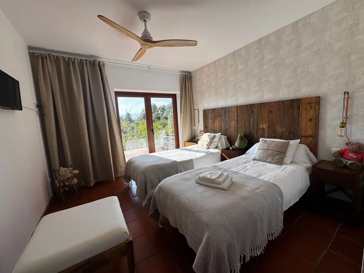 Habitación de Finca rústica en venta en Lledó con Aire acondicionado, Terraza y Piscina