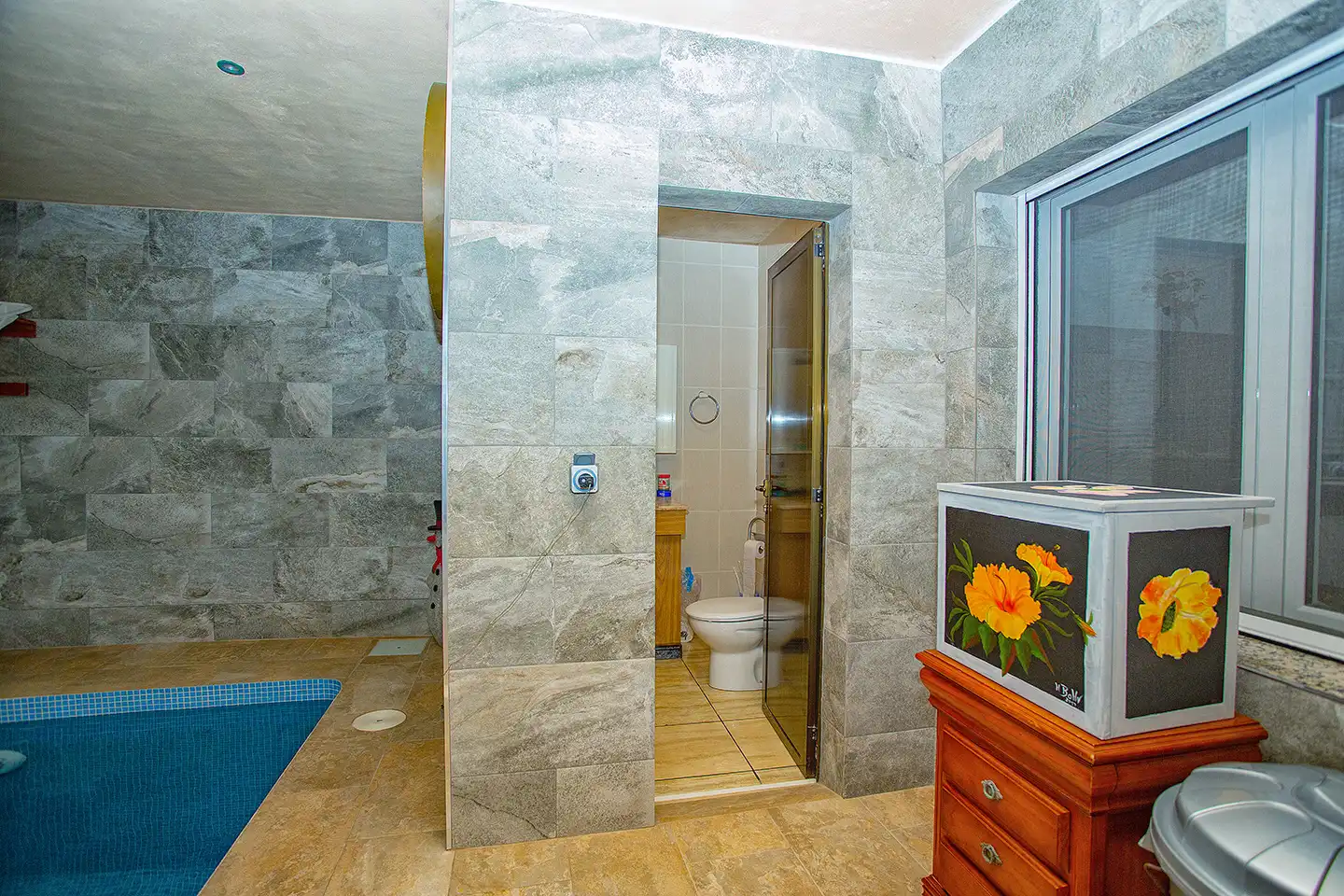 Baño de Finca rústica en venta en Aspe con Aire acondicionado, Calefacción y Jardín privado
