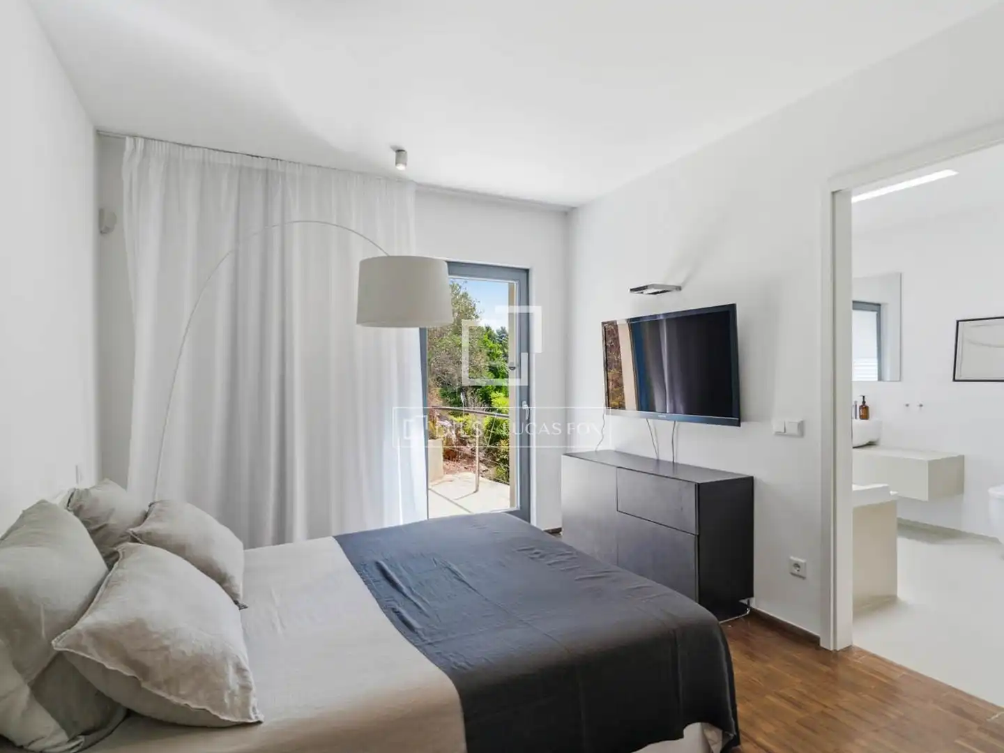 Schlafzimmer von Haus oder Chalet zur Miete in  Palma de Mallorca mit Klimaanlage, Heizung und Privatgarten