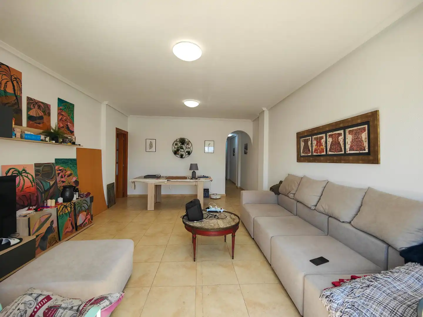 Wohnzimmer von Dachboden zur Miete in Torrevieja mit Terrasse, Möbliert und Ofen