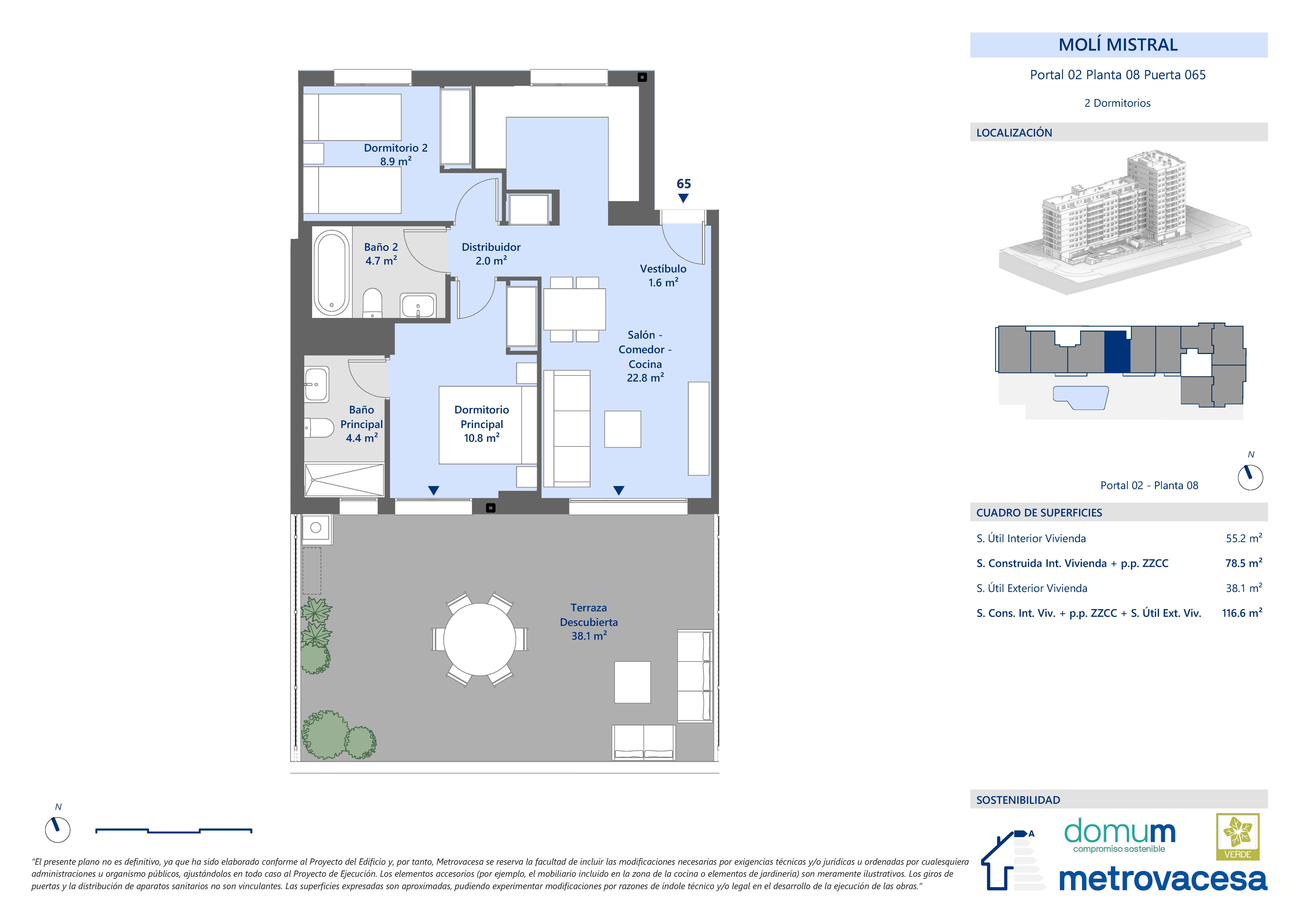 Attic for sale in Quart de Poblet  with Air Conditioner, Terrace and Storage room