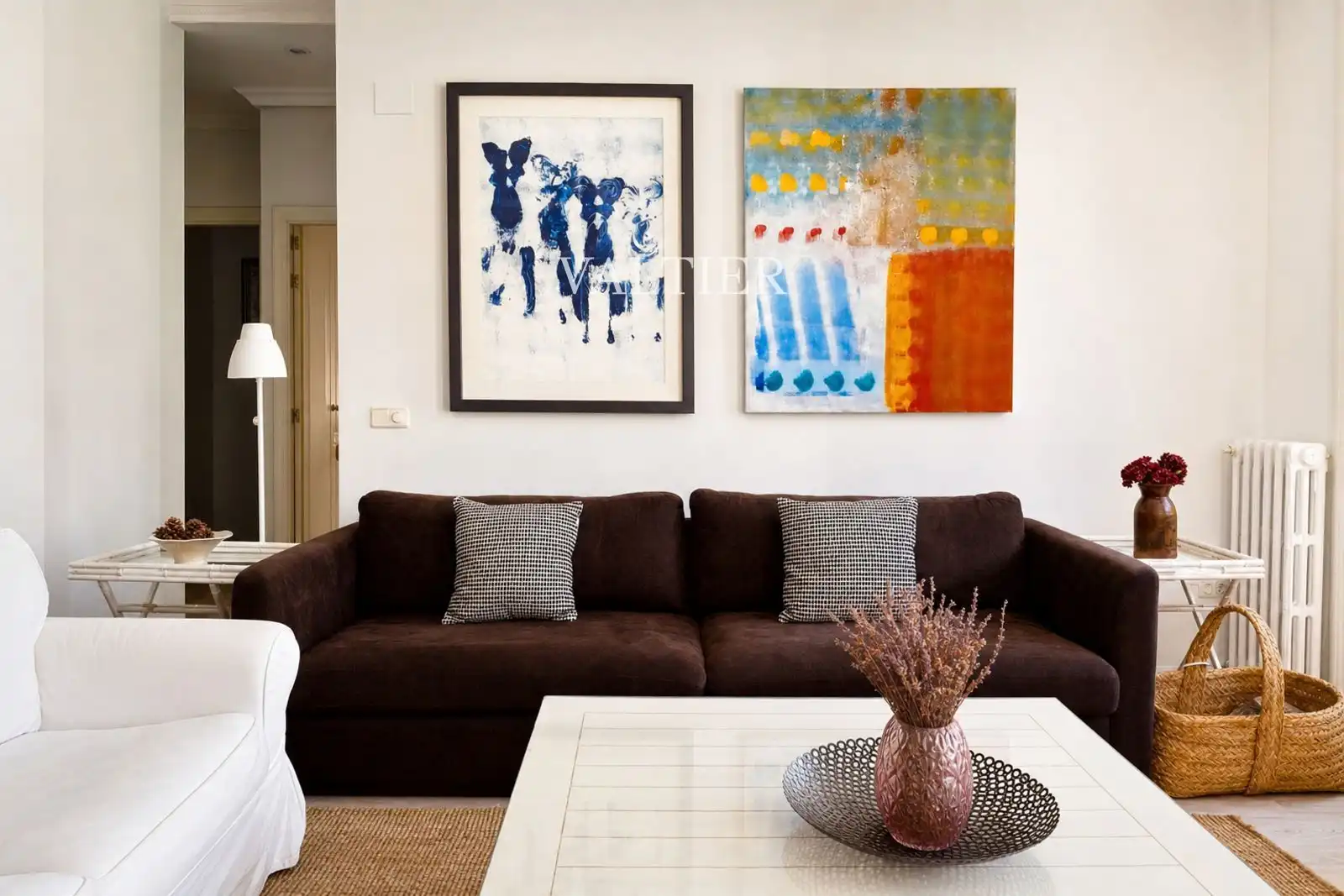 Living room of Attic for rent in Madrid  with Air Conditioner and Furnished