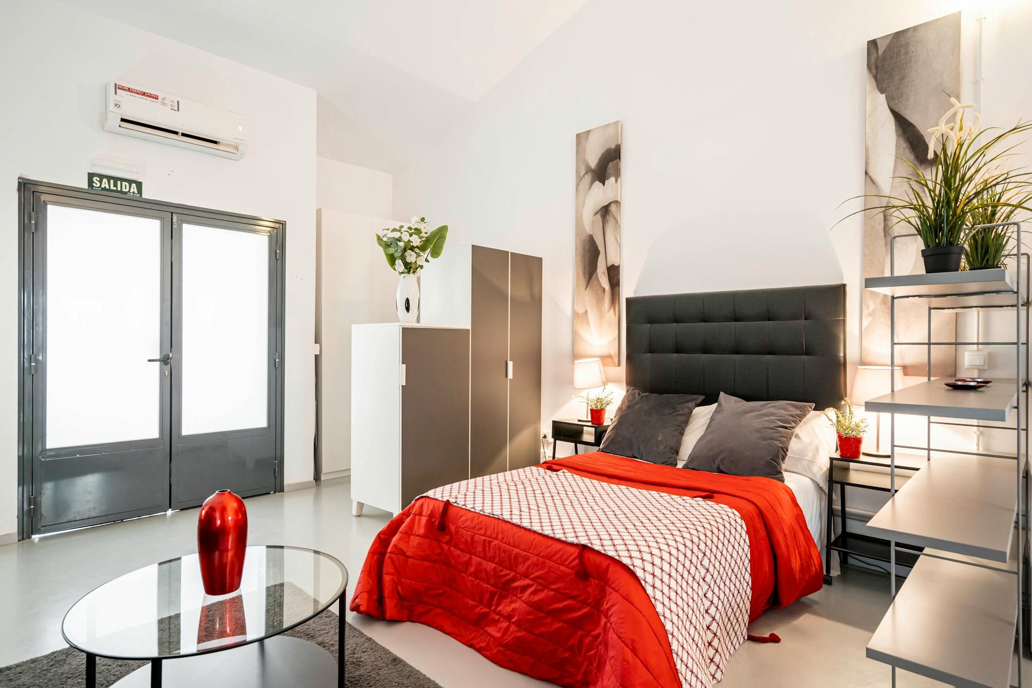 Bedroom of Flat for rent in  Madrid Capital  with Air Conditioner, Heating and Furnished