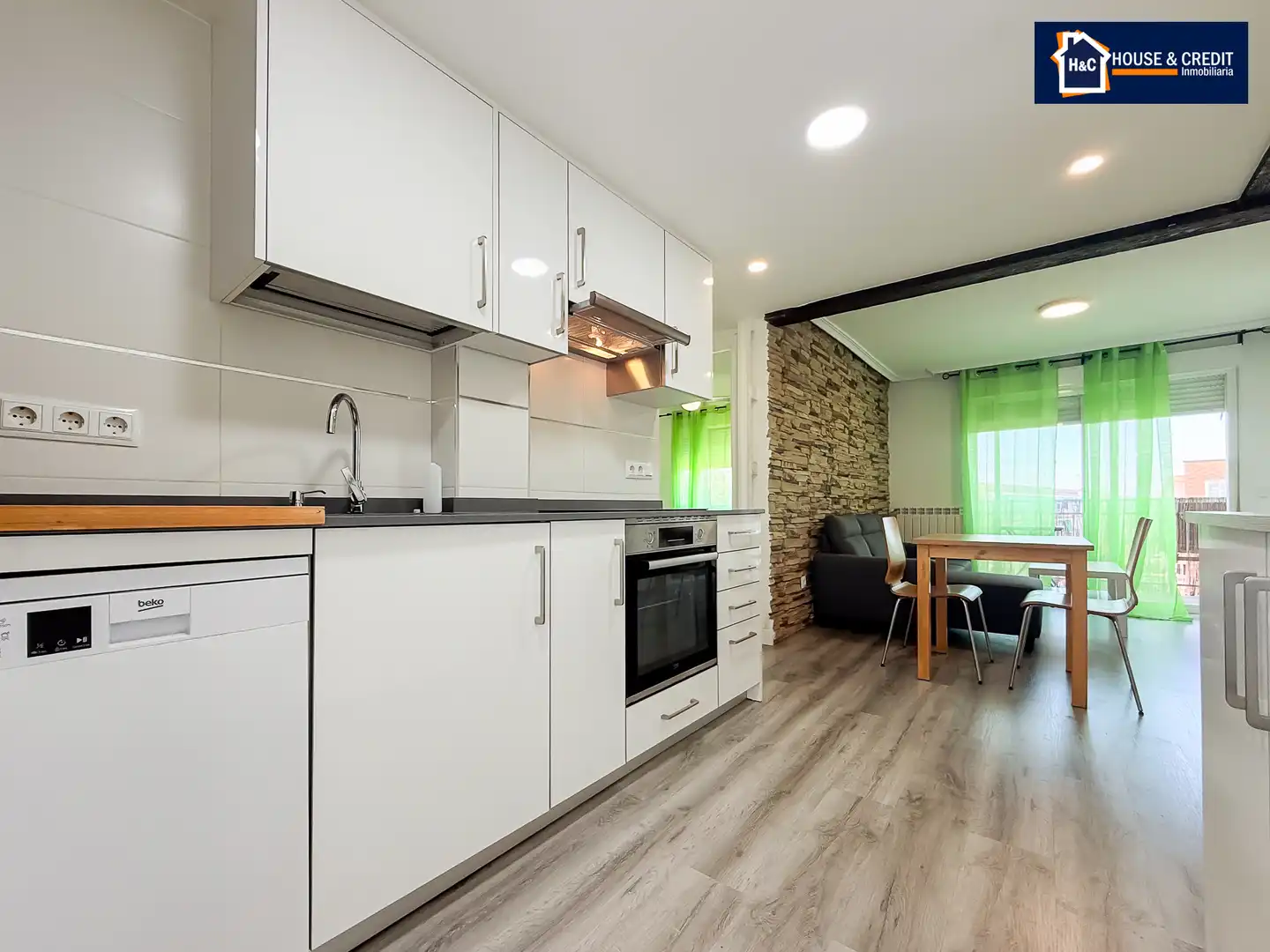 Kitchen of Flat for rent in Leganés  with Air Conditioner, Heating and Terrace