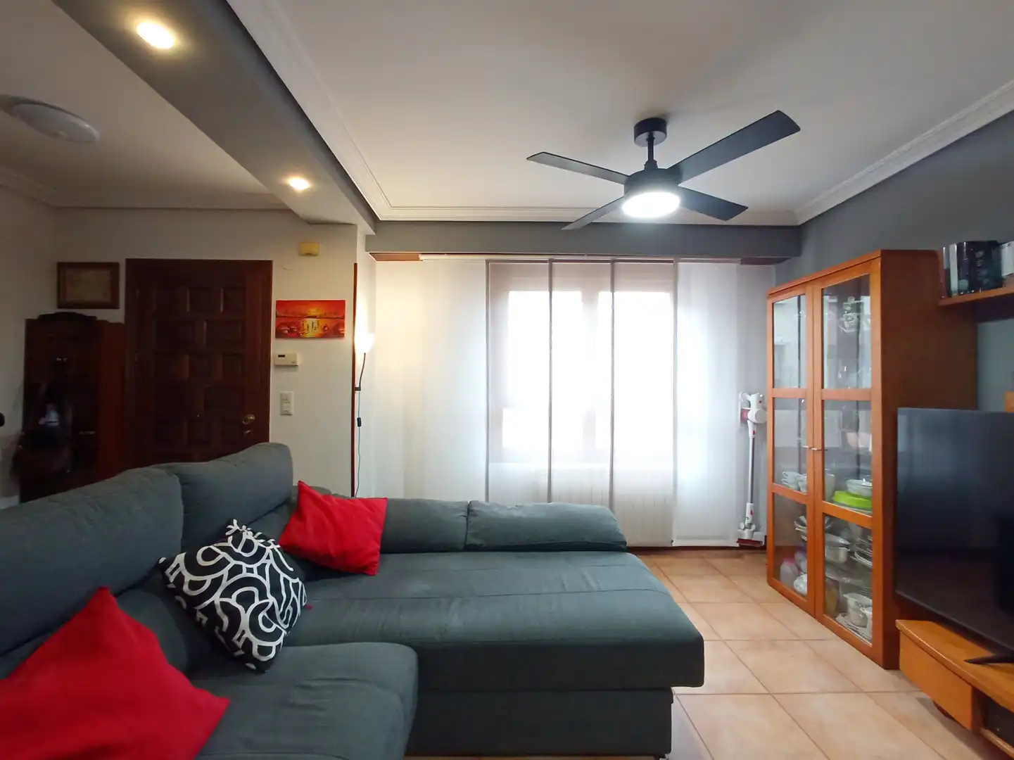 Sala de estar de Casa adosada en venta en Irun  con Terraza, Trastero y Amueblado