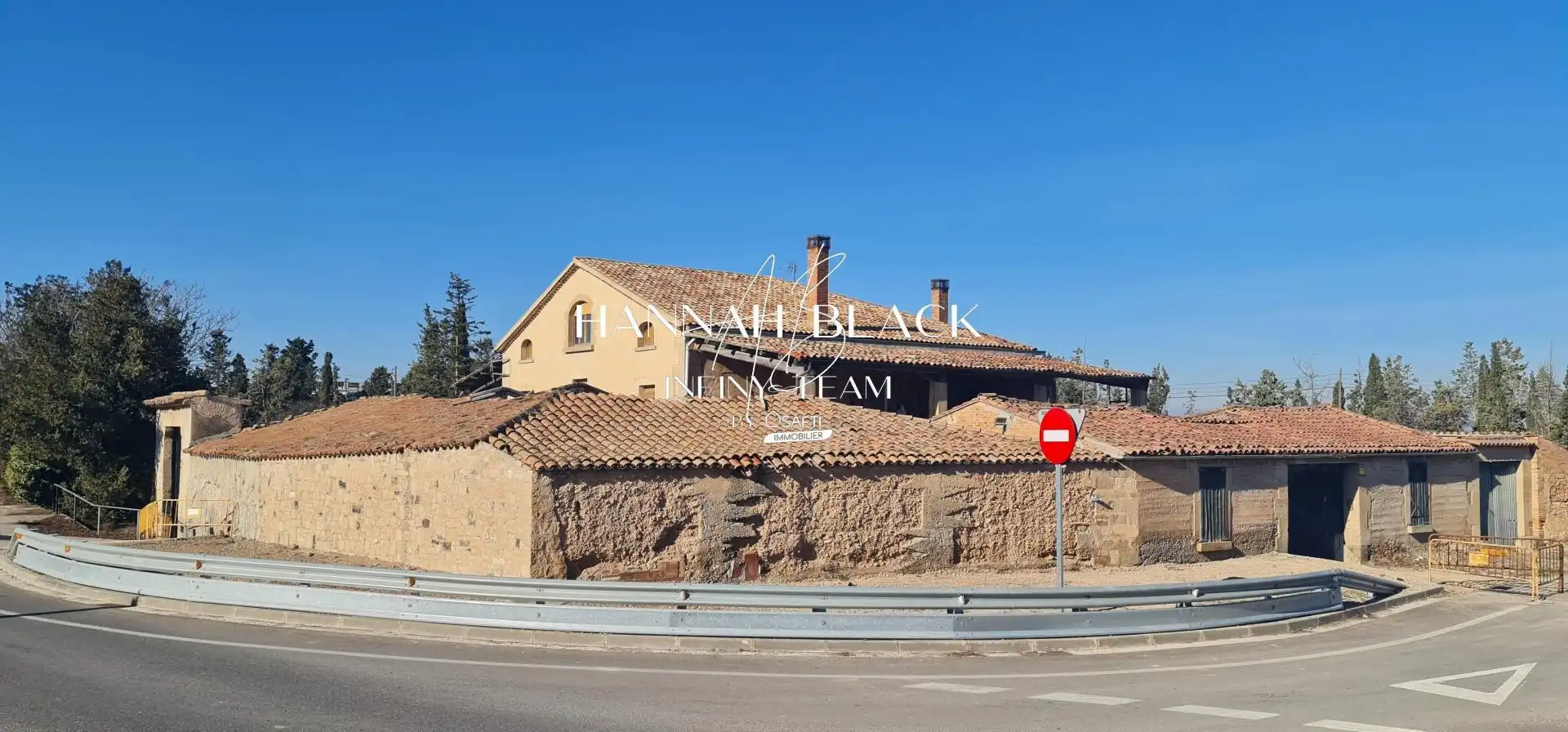 Vista exterior de Finca rústica en venda en Bellpuig amb Calefacció, Terrassa i Piscina