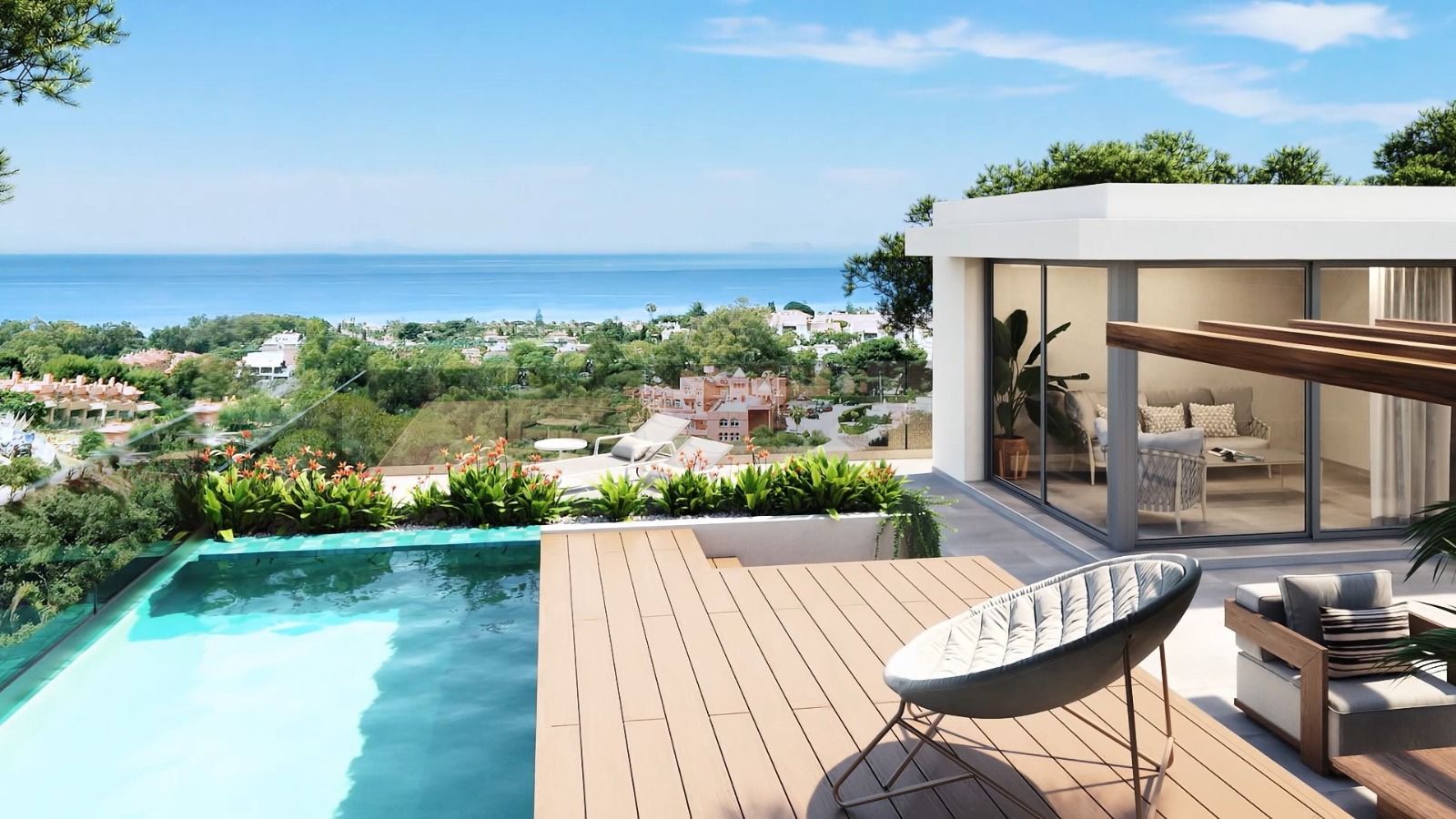 Terrassa de Apartament en venda en Marbella amb Aire condicionat, Jardí privat i Terrassa