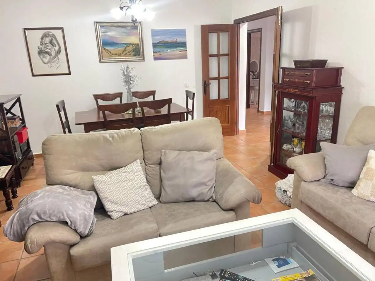 Sala d'estar de Casa o xalet en venda en Chiclana de la Frontera amb Aire condicionat