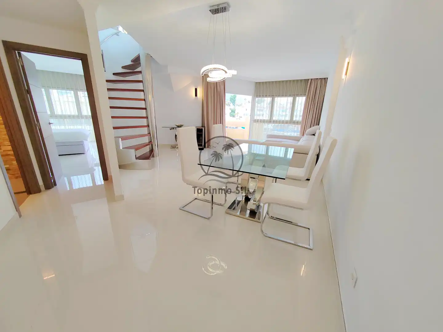 Dining room of Duplexes for sale in Benalmádena  with Air Conditioner, Heating and Terrace