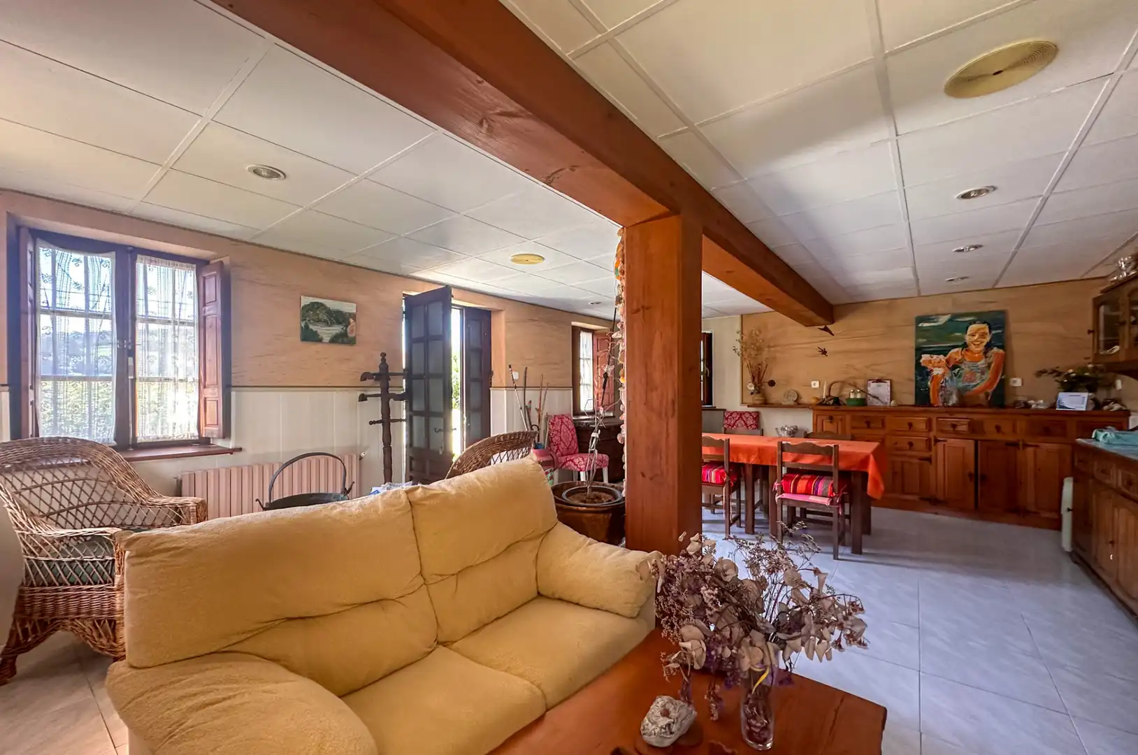 Sala de estar de Casa o chalet en venta en Alfoz de Lloredo con Calefacción, Jardín privado y Terraza