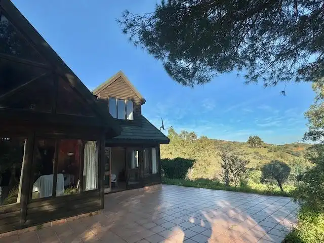 Vista exterior de Finca rústica en venta en Mijas con Calefacción, Jardín privado y Terraza