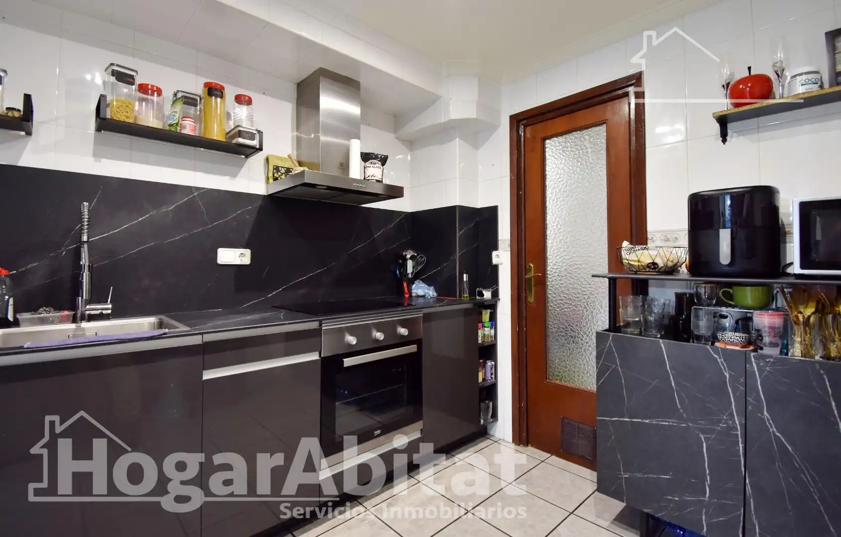 Kitchen of Flat for sale in Oliva  with Air Conditioner, Heating and Terrace
