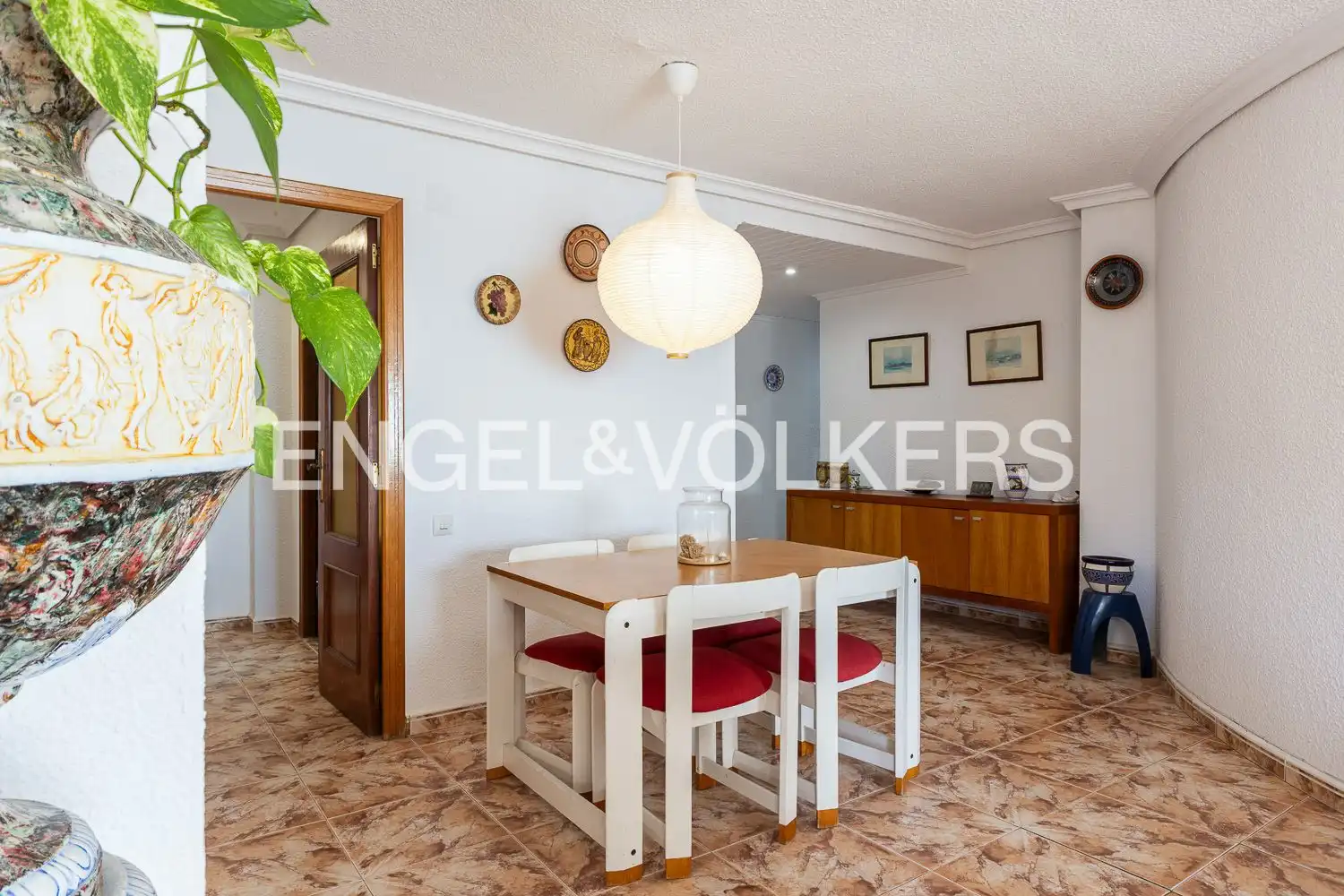 Comedor de Piso de alquiler en Cullera con Aire acondicionado, Calefacción y Terraza