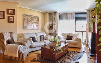 Living room of Flat for sale in  Madrid Capital  with Air Conditioner, Heating and Private garden