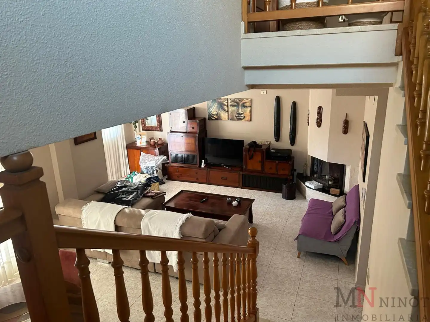 Sala d'estar de Casa o xalet de lloguer en Benicasim / Benicàssim amb Aire condicionat, Calefacció i Terrassa
