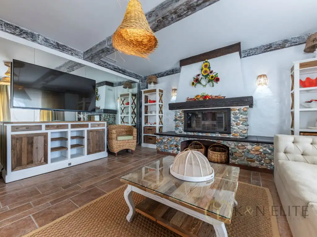 Sala de estar de Casa o chalet en venta en Moraira con Aire acondicionado, Jardín privado y Terraza
