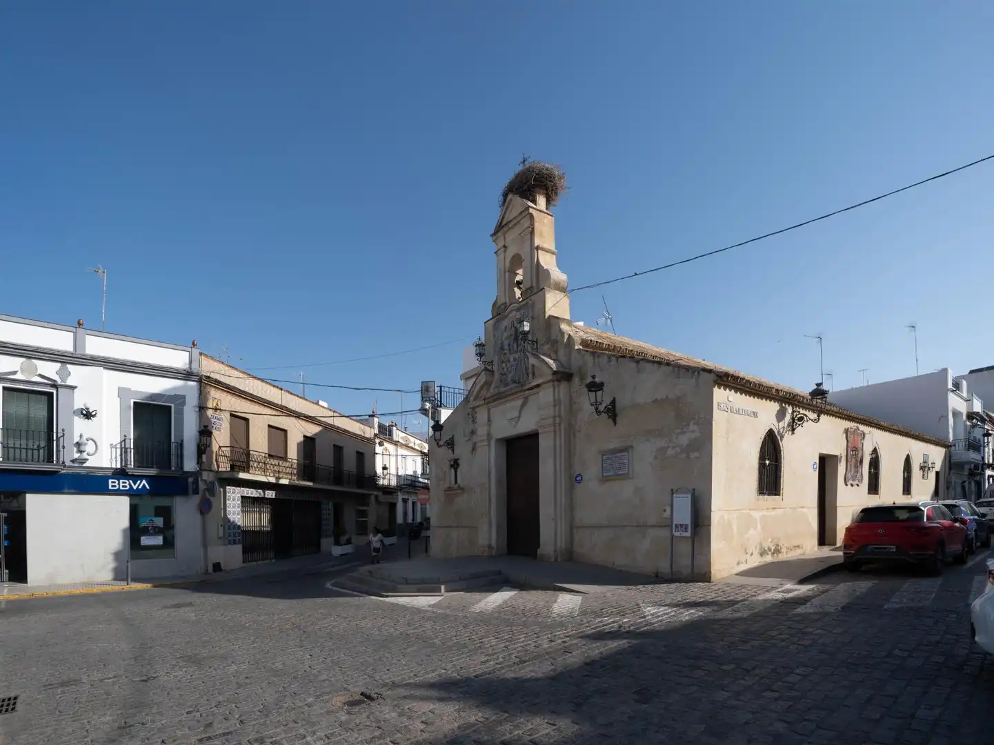 Vista exterior de Pis en venda en Cantillana amb Calefacció, Terrassa i Moblat
