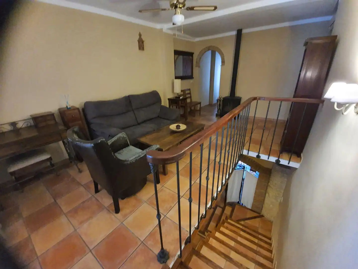 Sala de estar de Casa adosada de alquiler en Úbeda con Aire acondicionado, Calefacción y Terraza