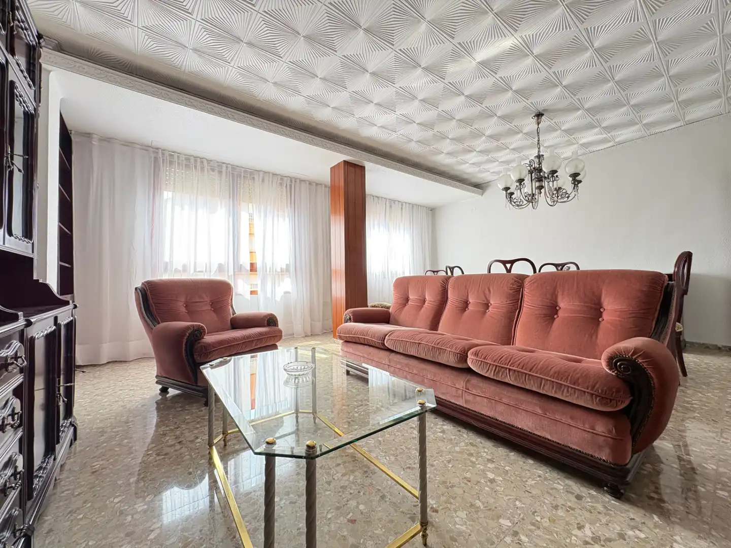 Sala d'estar de Pis de lloguer en Castellón de la Plana / Castelló de la Plana amb Aire condicionat, Moblat i Forn