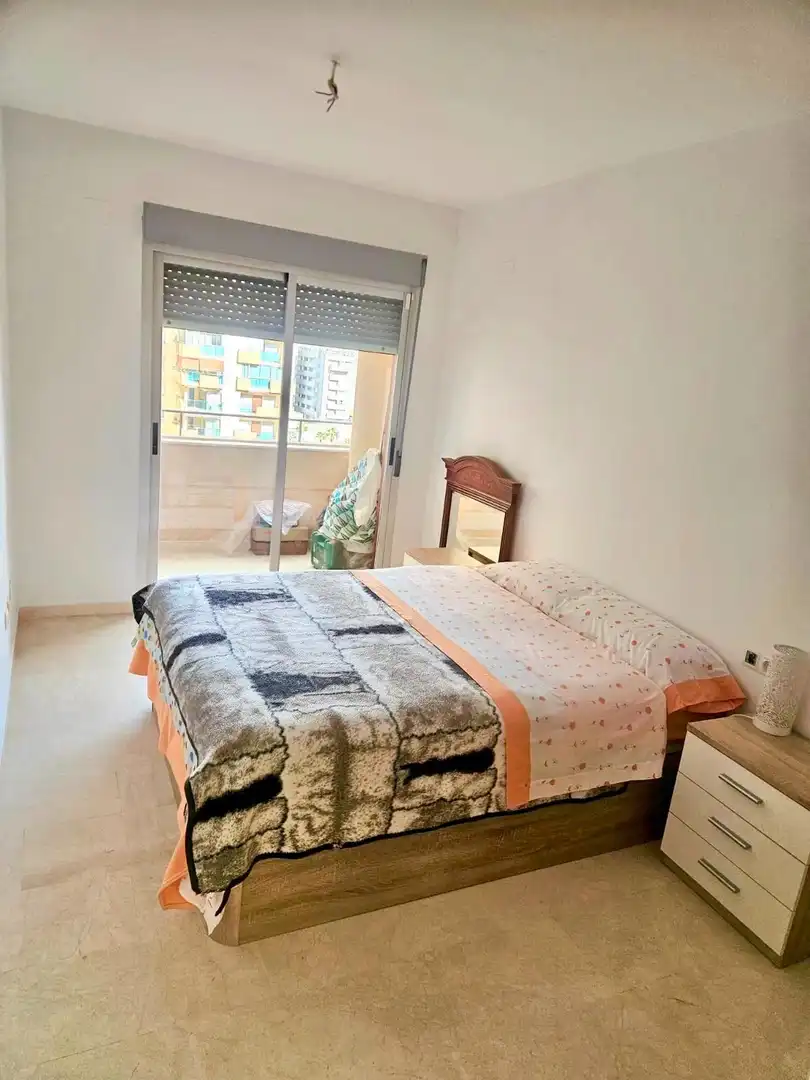 Bedroom of Flat for sale in Villajoyosa / La Vila Joiosa  with Air Conditioner, Private garden and Terrace