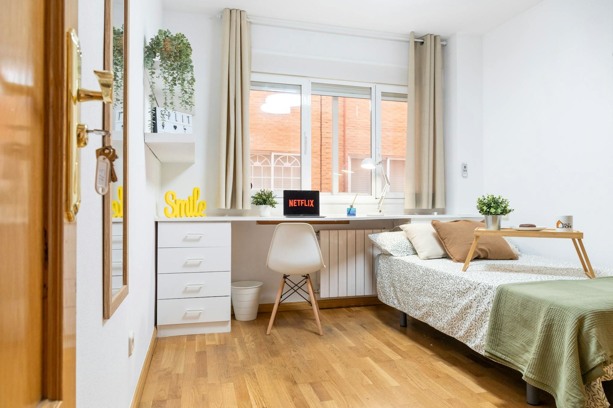 Bedroom of Flat to share in Getafe  with Air Conditioner, Heating and Furnished