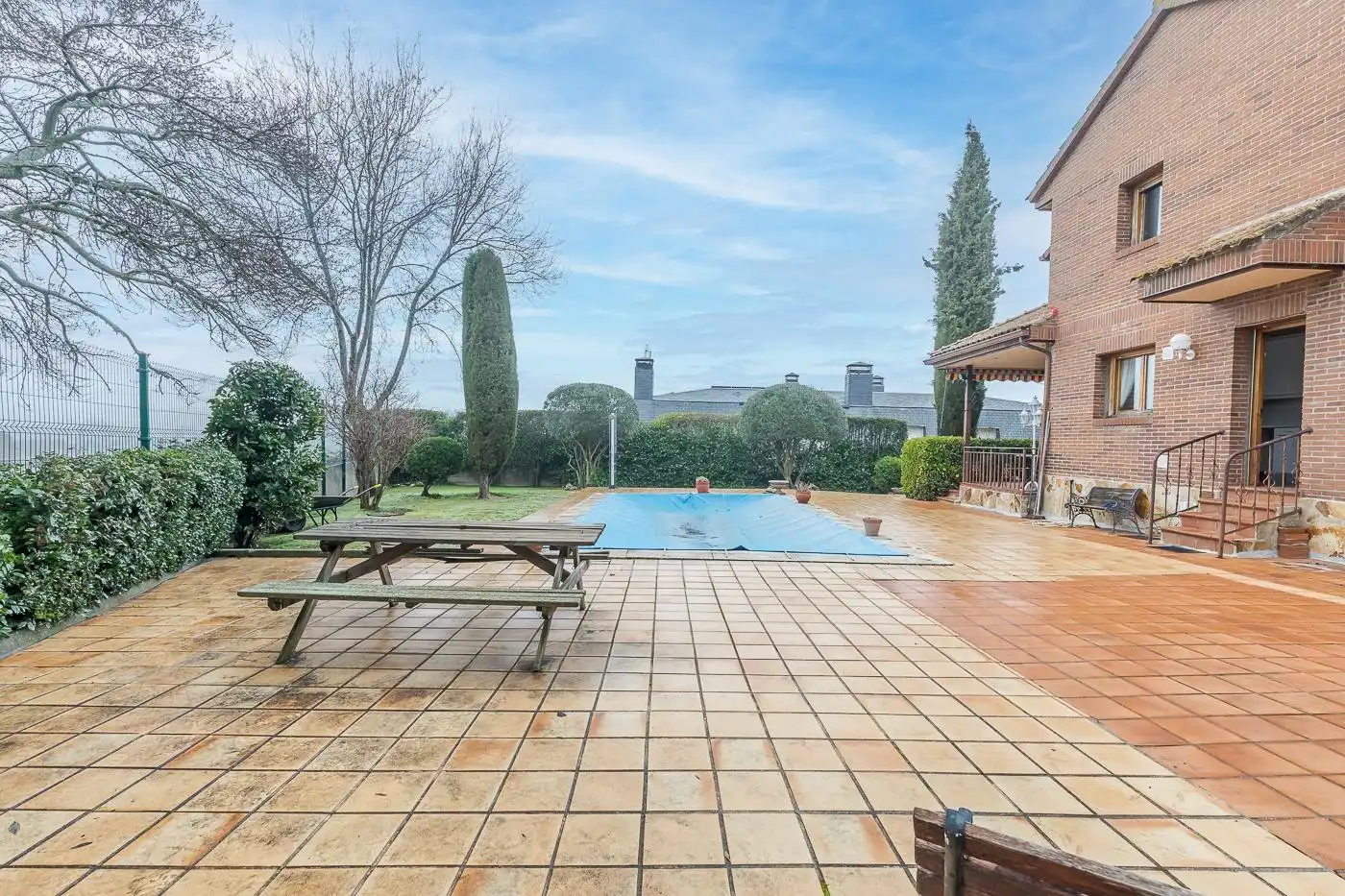 Swimming pool of Detached homes for sale in Galapagar  with Heating, Private garden and Terrace