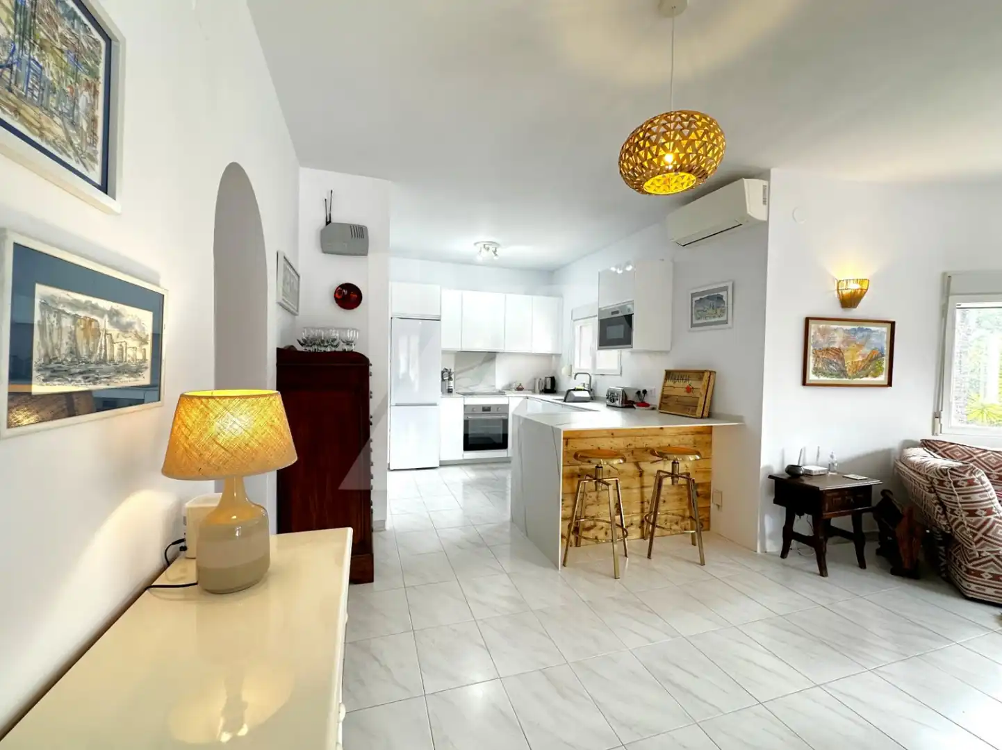 Cocina de Casa o chalet en venta en Benitachell / El Poble Nou de Benitatxell con Aire acondicionado, Calefacción y Jardín privado