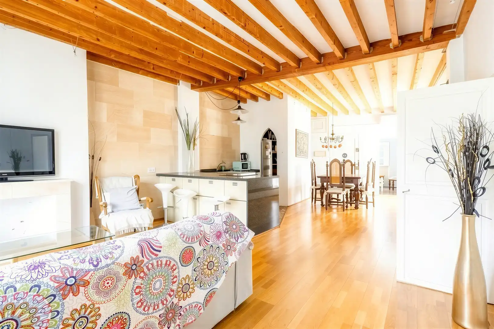 Comedor de Apartamento en venta en  Palma de Mallorca con Aire acondicionado, Calefacción y Parquet