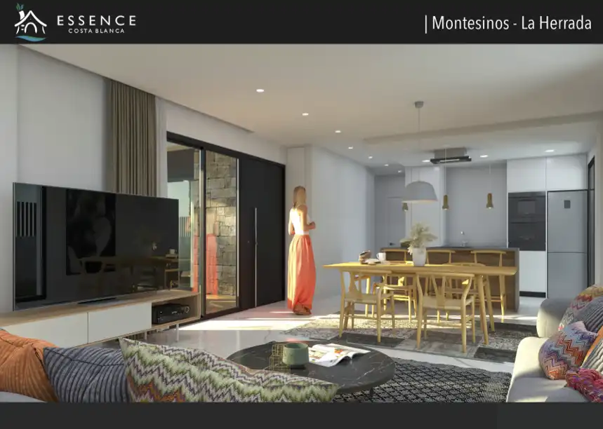 Wohnzimmer von Wohnung zum Verkauf in Los Montesinos mit Terrasse, Schwimmbad und Gemeinschaftspool