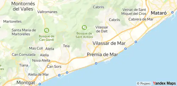 Vista exterior de Pis en venda en Premià de Dalt