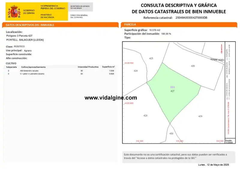 Terreno rústico en venta en Camí la Vinya dels Frares, imagen 2
