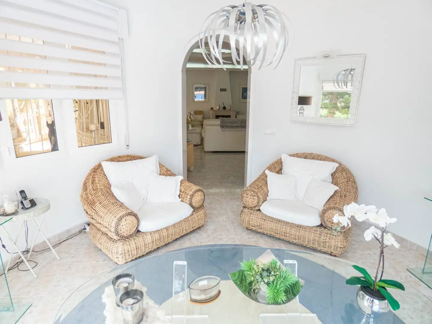 Sala de estar de Casa o chalet en venta en Rojales con Jardín privado, Terraza y Piscina