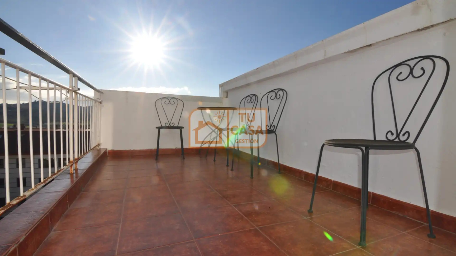 Terraza de Piso de alquiler en Cáceres Capital con Aire acondicionado, Calefacción y Parquet