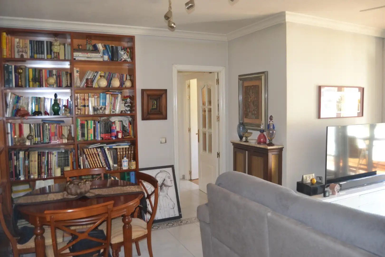 Sala de estar de Piso en venta en Madrid con Calefacción, Jardín privado y Parquet