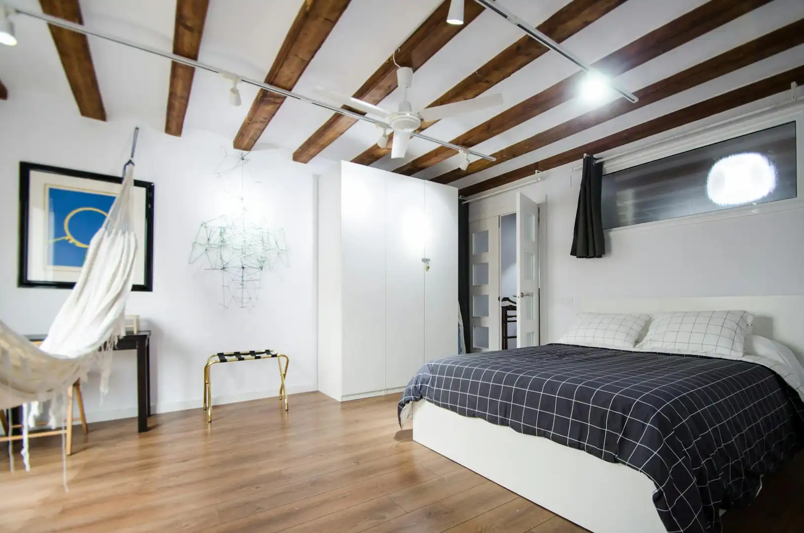 Bedroom of Flat for rent in Barcelona  with Heating, Furnished and Washing machine