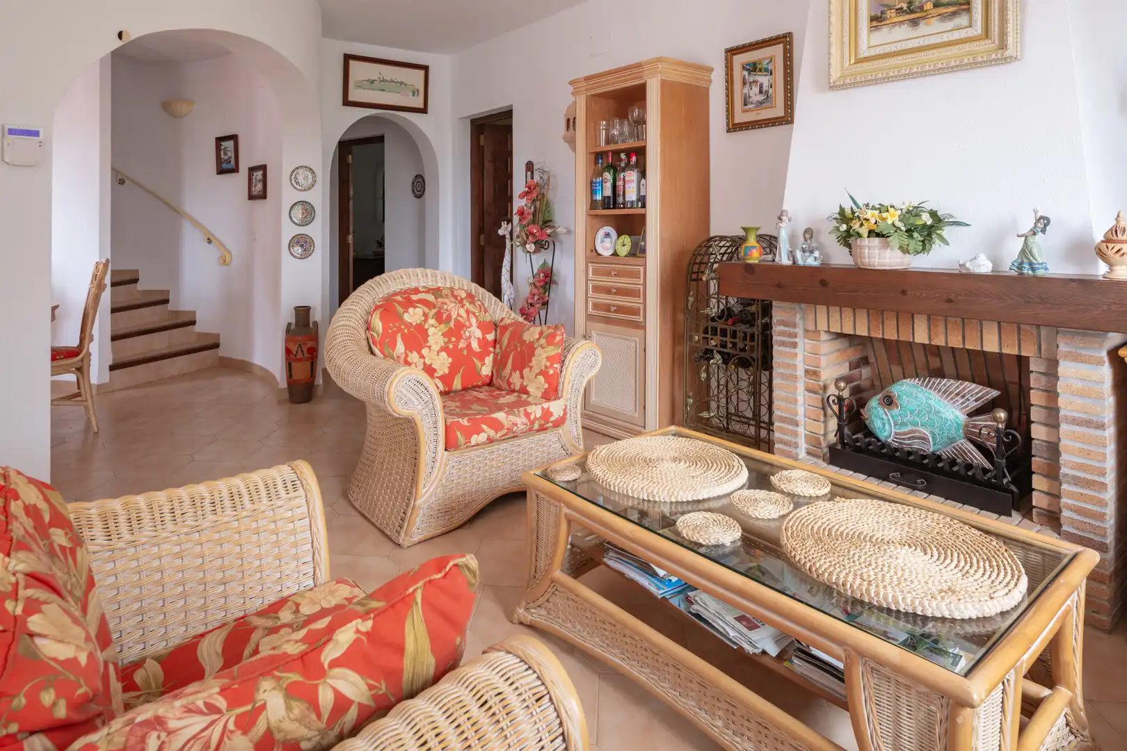 Sala de estar de Casa o chalet en venta en Jávea / Xàbia con Jardín privado, Terraza y Piscina