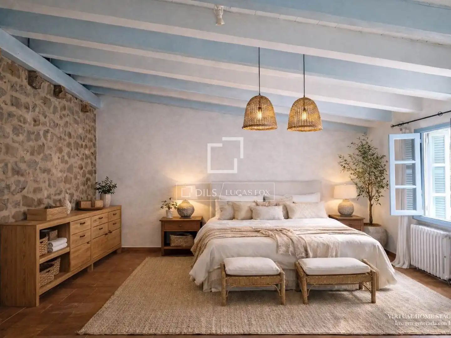 Habitación de Finca rústica en venta en Banyalbufar con Jardín privado y Piscina