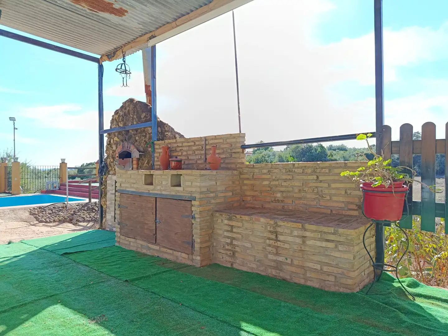 Terrassa de Finca rústica en venda en Paterna del Campo amb Aire condicionat, Jardí privat i Terrassa