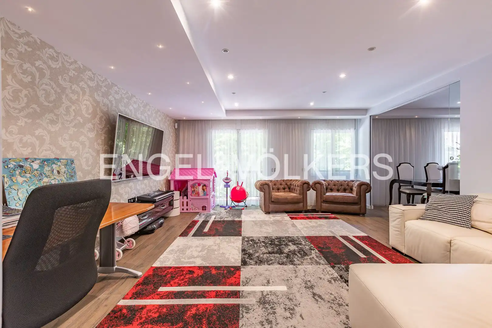 Sala de estar de Piso en venta en Manresa con Aire acondicionado, Calefacción y Jardín privado