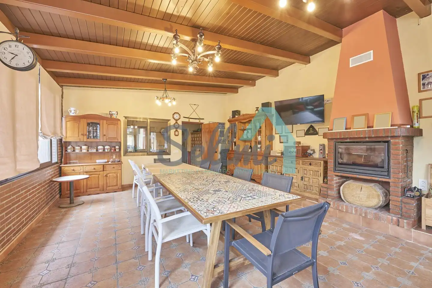 Dining room of Houses for sale in Ribera de Arriba  with Heating, Private garden and Terrace