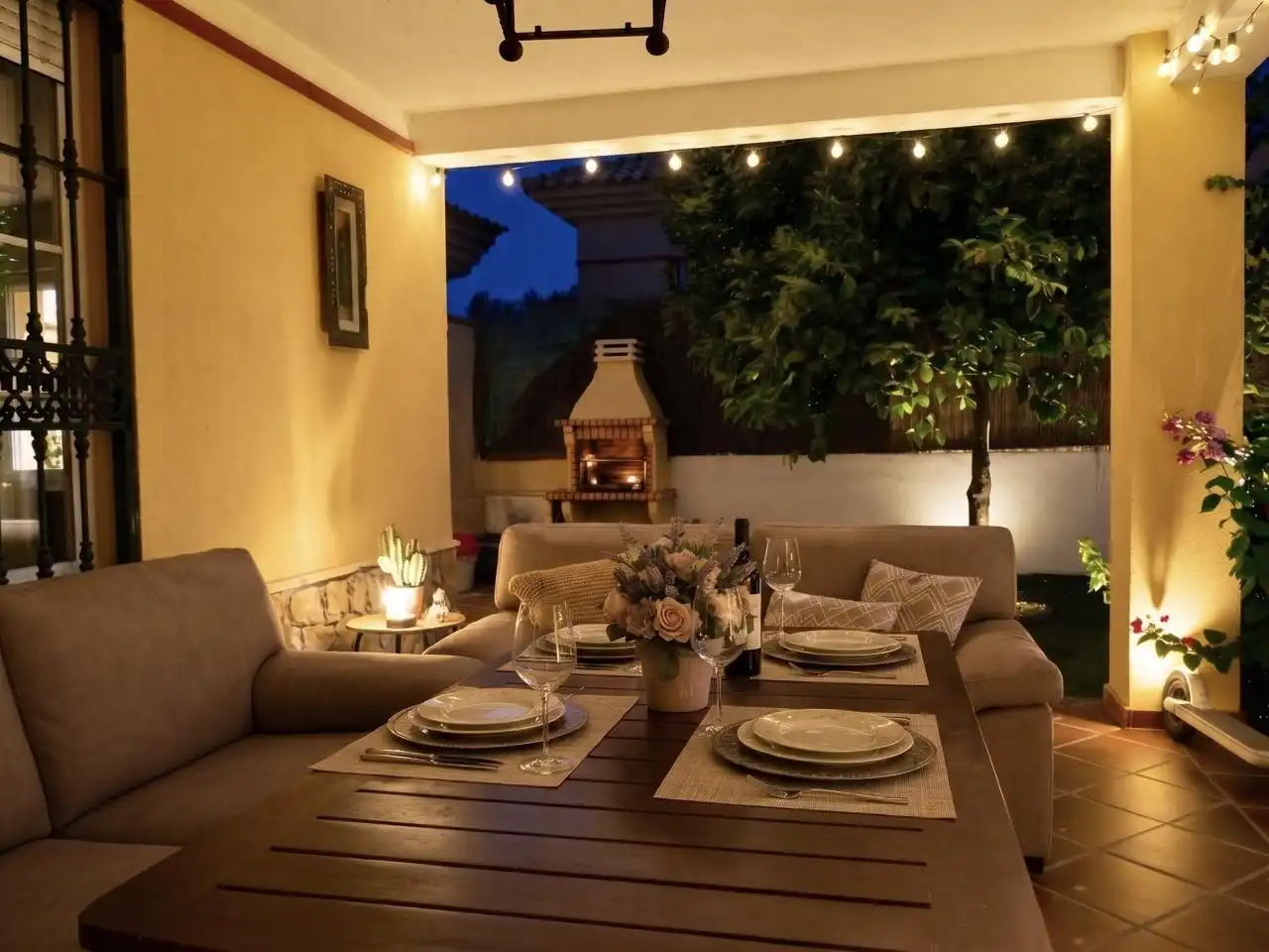 Terrassa de Casa o xalet en venda en Montequinto amb Aire condicionat, Jardí privat i Terrassa