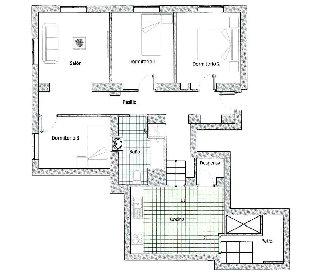 Piso con ascensor en venta en Calle Águila, imagen 5