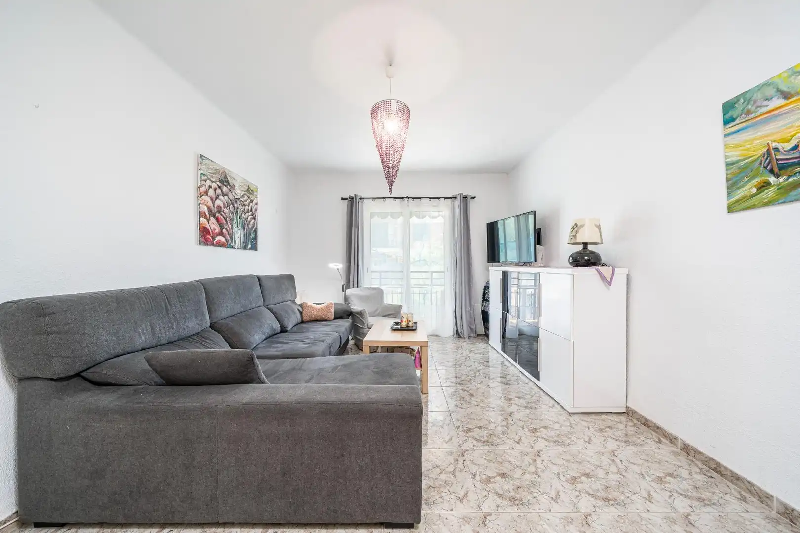 Sala de estar de Piso en venta en  Palma de Mallorca con Aire acondicionado y Balcón