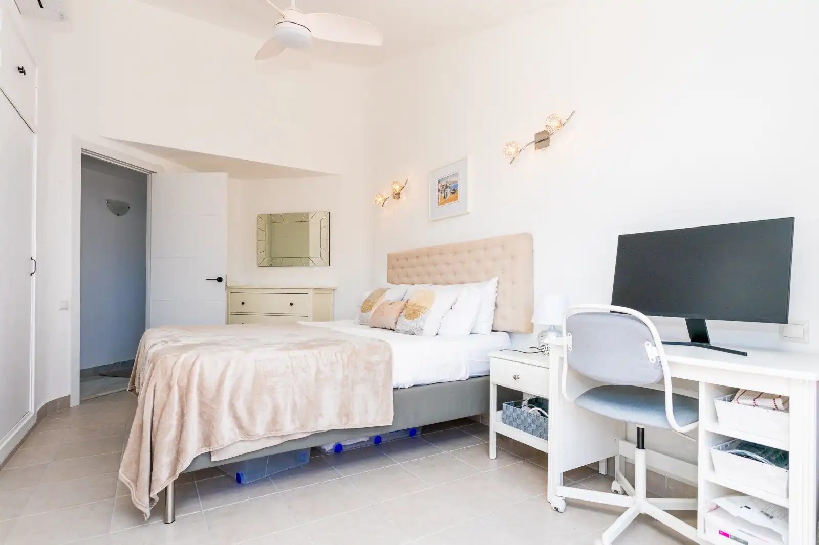 Habitación de Ático de alquiler en Mijas con Aire acondicionado, Terraza y Piscina